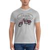 Мужская футболка Мотоцикл Jawa Moto Креативные футболки Короткий рукав Круглый вырез Хлопок Взрослые Топы