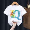 Anime Pokemons Tshirts for Children Pikachu Cartoon Letter Printed Shortsleeved Top Boys Girls Summer Fashion Sports Tshirt