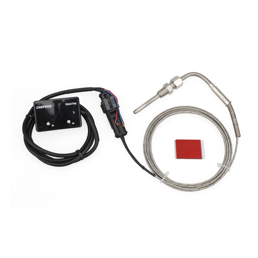 New Red Blue LED Exhaust Temp Gauge Exhaust Gas Meter Digital With Sensor EXT Temperature Meter Turbo For 4WD Hilux Patrol EGT