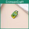 Cartoon Alloy Unique Character Brooch With Colorful Juicy Aesthetic Beverage