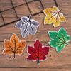 Colourful Maple Leaf Embroidery Patches DIY T-shirt Coat Jeans Backpack Exquisite Sewing Decorate Applique Stickers Accessories