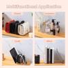 Clear Purse Organizers with 4 Compartments Accessory for Closet Shelf and Display Stand Storage Solution Household Use