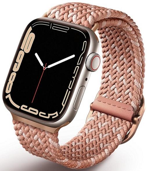 Uniq аспеновый ремешок для apple watch 40/38/41мм плетеный de розовый aspdecpnk