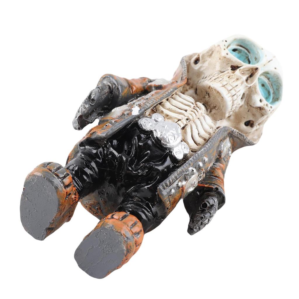Skeleton Figurines Cool Exquisite Resin Skeleton Statue for Home Party Desk Decor Gift Type D