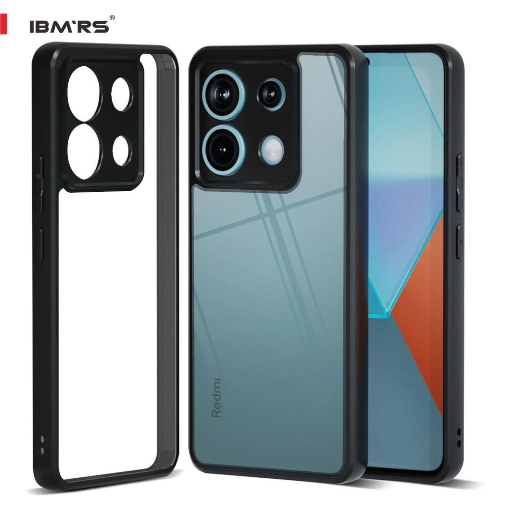 (Comes with Wrist strap)IBMRS [Anti-Scratch Dual Coating]  for Xiaomi Redmi Note 13 Pro 5G/Poco X6 Transparent Case, Camo Shockproof Matte Phone Case