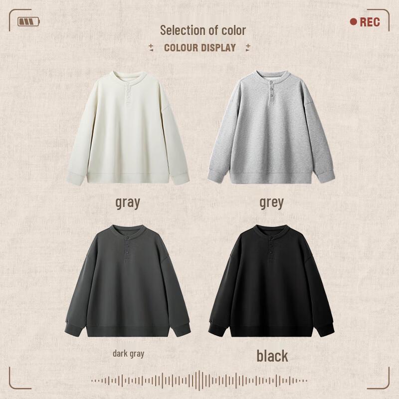 Jeep Мужской свитшот с длинным рукавом и воротником хенли