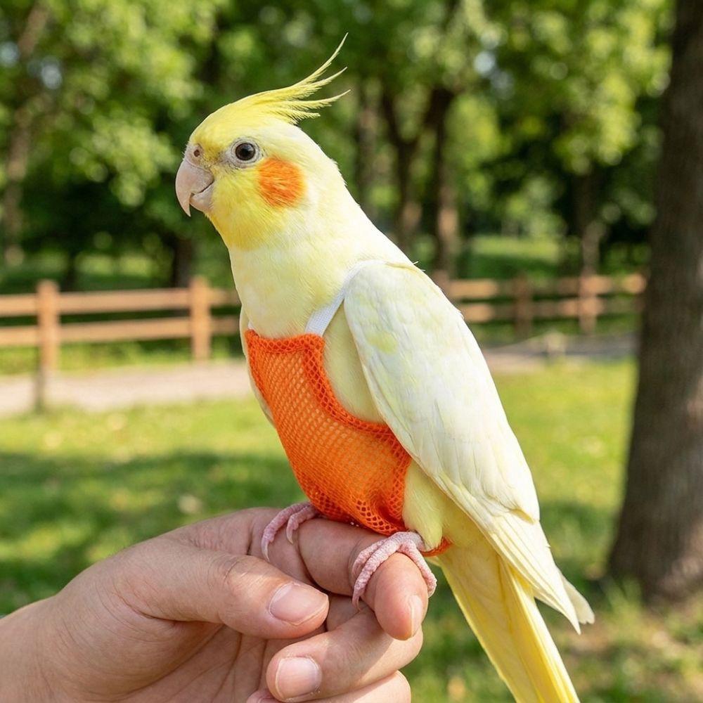 Breathable Bird Flight Suit Honeycomb Mesh Pet Bird Nappy Parrot Harness For Pet Birds