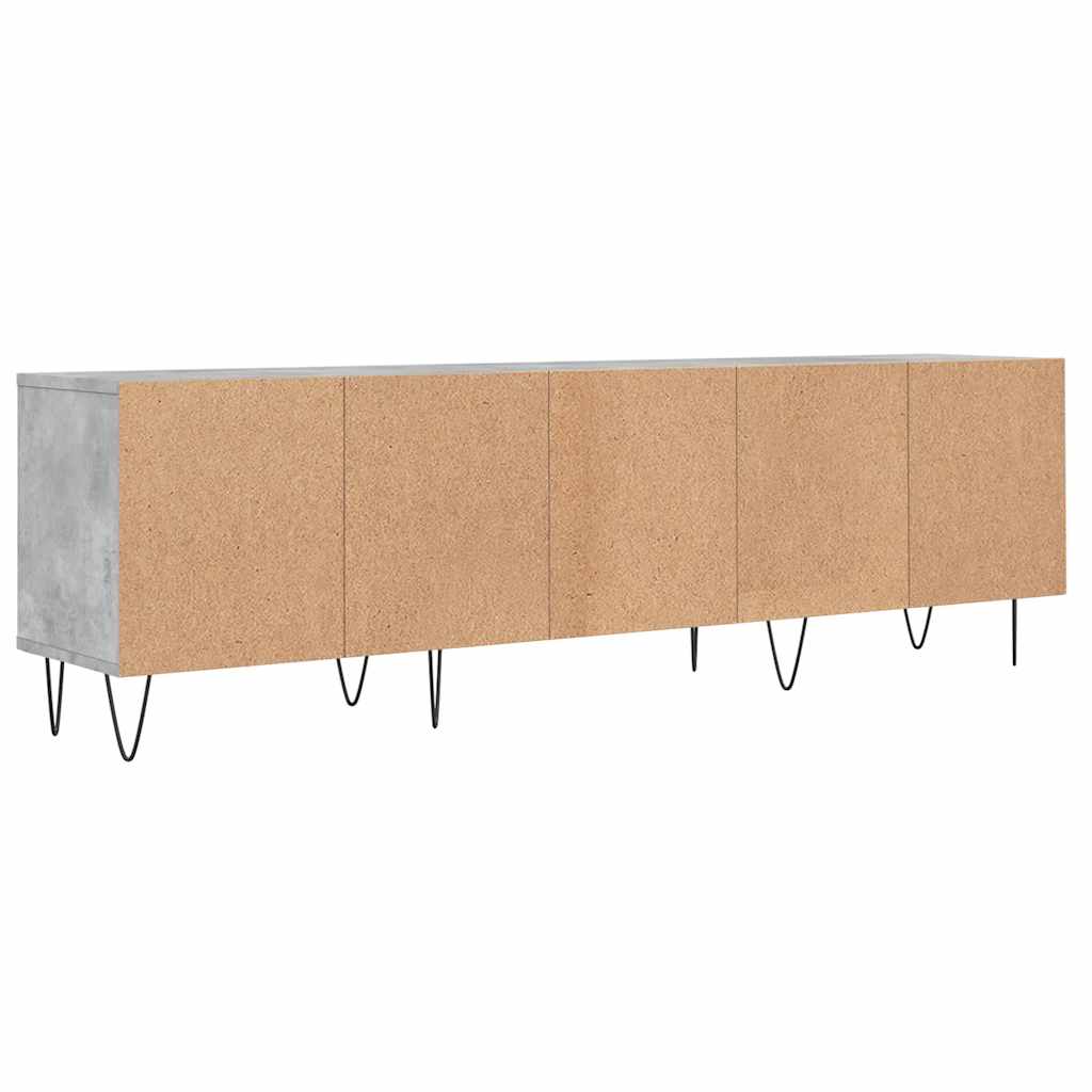 TV Stand Concrete Grey 150 x 30 x 44.5 cm Engineered Wood