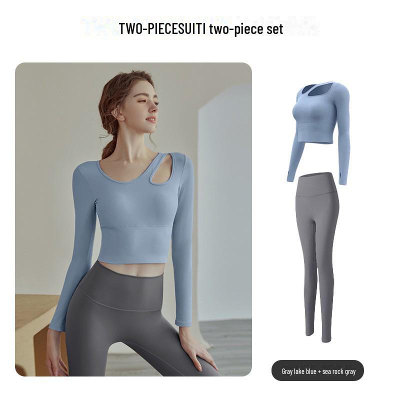 Женские быстросохнущие спортивные топы с длинным рукавом для осени/зимы — европейский и американский стиль, идеально подходят для бега, занятий в спортзале и йоги