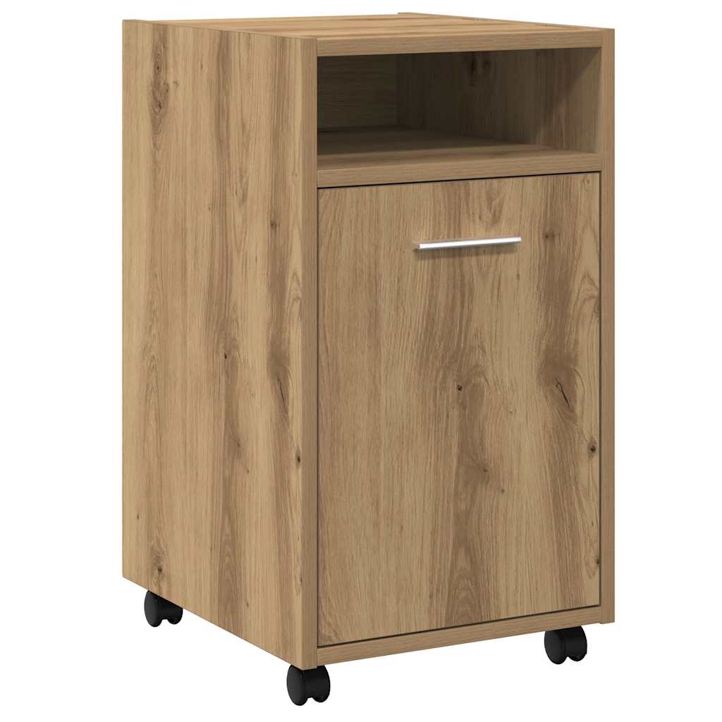 Cabinet on Casters Artisan Oak Finish 33 x 38 x 60 cm Engineered Wood