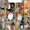 Чехол Art Cute Ghost Aesthetic для Samsung Galaxy S23 S22 Ultra S21 S20 FE S9 S10e S10 Lite S8 Plus, мягкий черный чехол для телефона из ТПУ