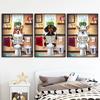 Animals Sitting On the Toilet Reading a Newspaper Prints Funny Bathroom Wall Decor Pictures Corgi Dog Rabbit WC Wall Poster