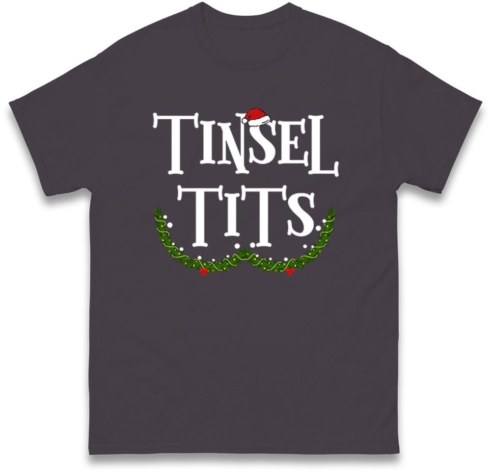 Funny Christmas Couple Matching Tshirt Jingle Balls Tinsel Tts Holiday Tee