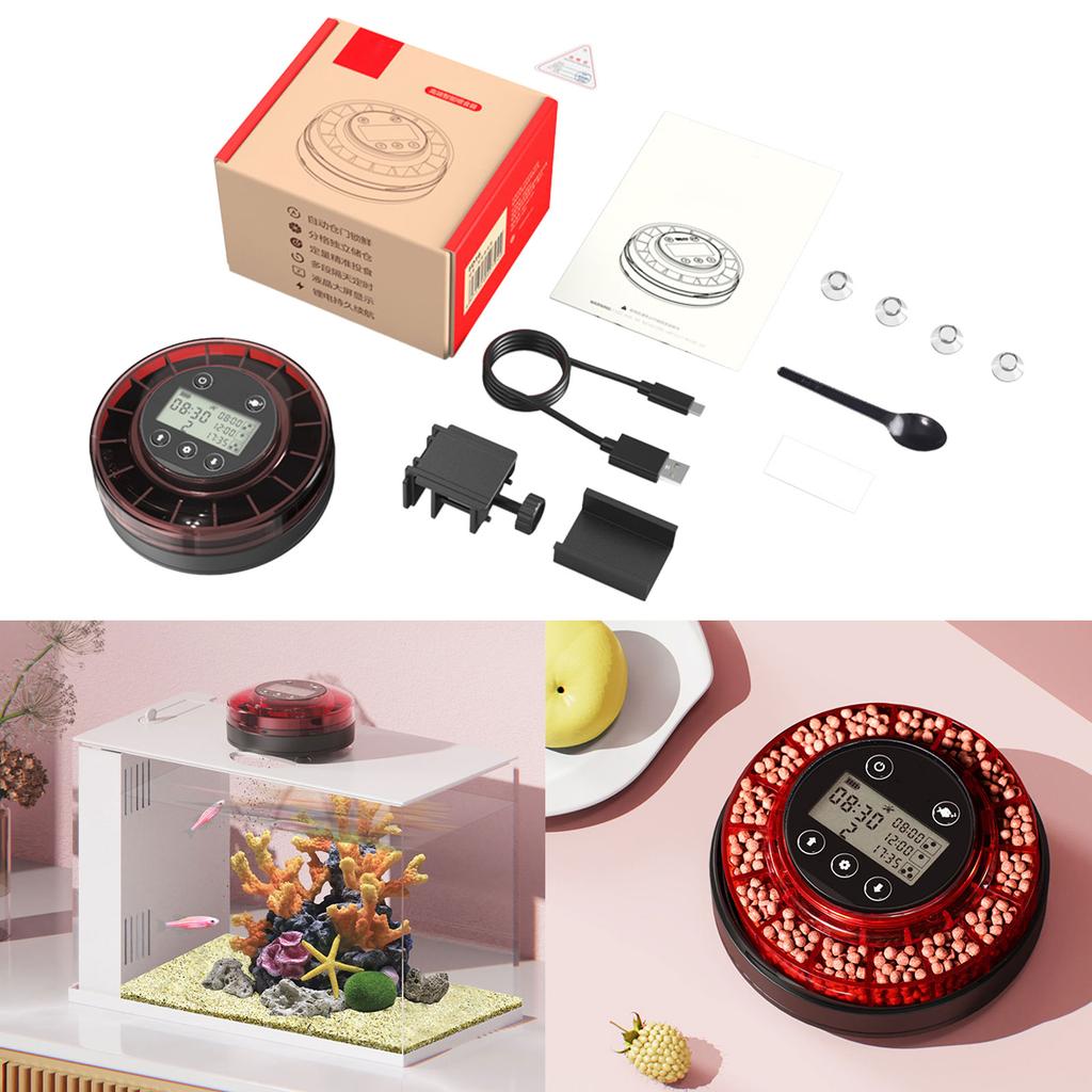 Автоматическая кормушка для рыб для аквариума Автоматическая кормушка Автоматический дозатор Аквариум Автоматическая кормушка Таймер Автоматическая подача корма для рыб
