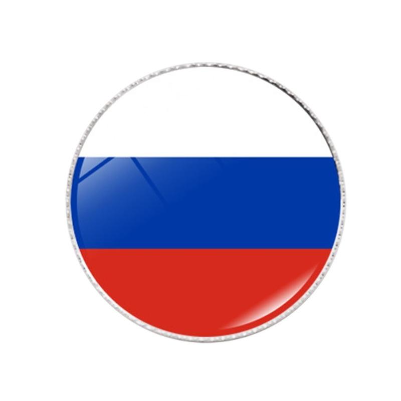 Красочные металлические значки-флаги Стильные значки с национальными флагами Портативные значки на лацкан рубашки Модные броши Аксессуар