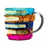 Painted Book Mug Books Stack Coffee Cup Club Gift Unique Reading Bookish Items Glass