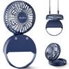 HandFan Portable Handheld and Tabletop 3 Speed Heatstroke Prevention Fan, Compact, Fan, 4-in-1 Function Handheld, Neck-Mounted, Wall-Mounted, Fan,