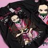 Nezuko T-Shirt Demon Killer Kimetsu No Yaiba Anime Mitsuri Kanroji Tee Gift Summer New Men's Women's Streetwear