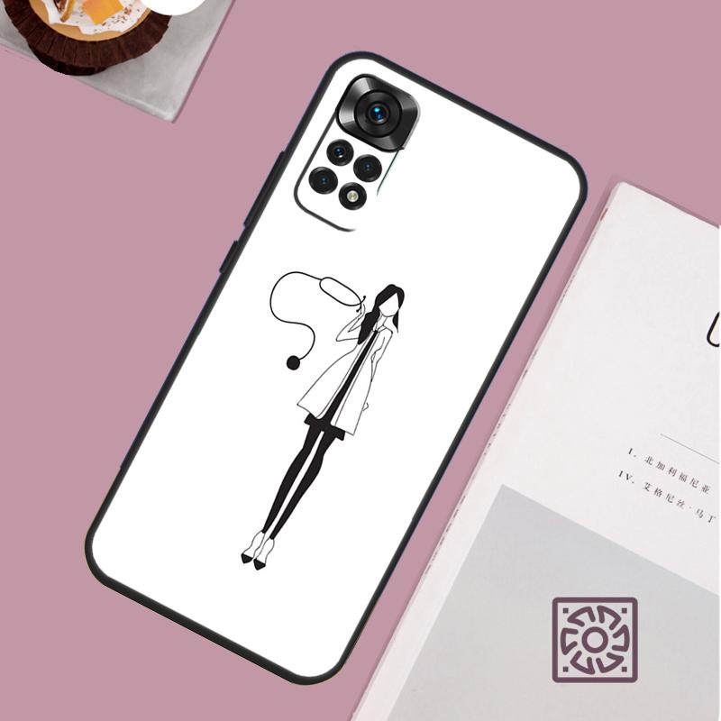 Чехол для телефона 'Медицинский работник Медсестра' для Xiaomi Redmi Note 13 12 12S 12C 13C 10 10C 9 9C 10S 11S 11 Pro Мягкий чехол