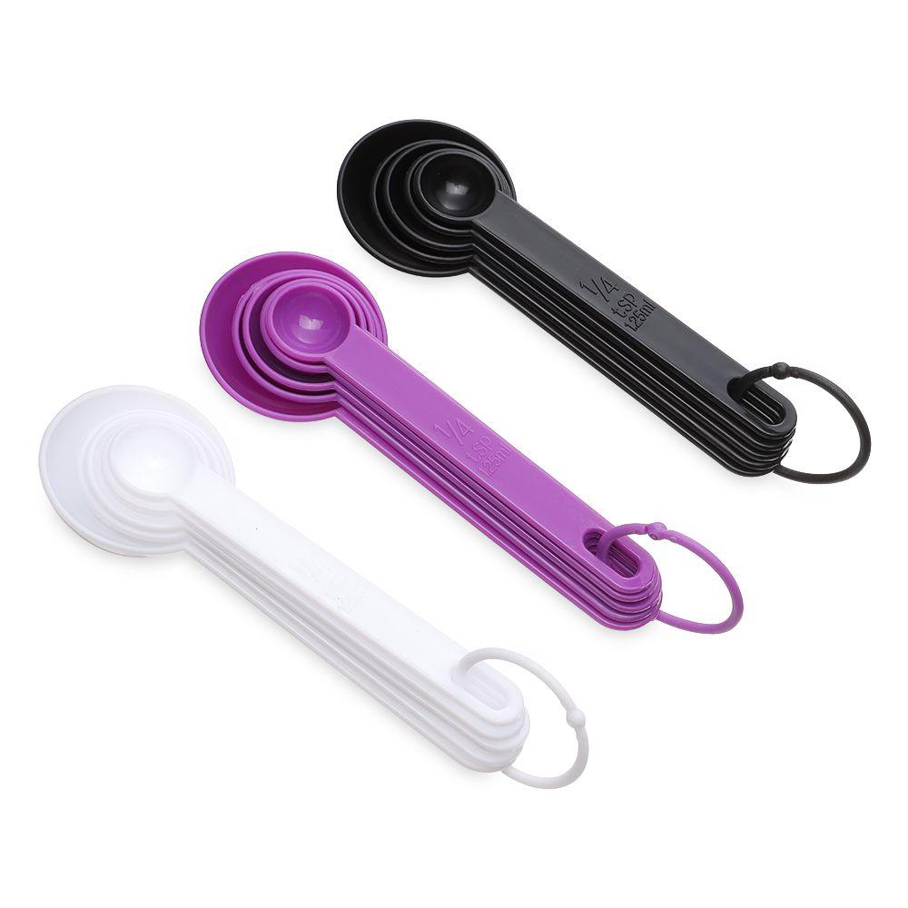 5pcs 5pcs Multi Purpose Cooking Measuring Spoons Cooking Accessories Plastic Handle Measuring Tools