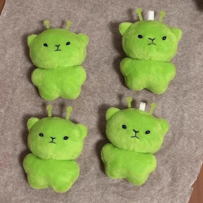 1/12 шт. Мультяшная Мини-Инопланетная Кошка Плюшевая Кукла Зеленый Космический Кот Подвеска Портативные Брелоки Украшение для Сумки Модные Игрушки Подарок-Сюрприз