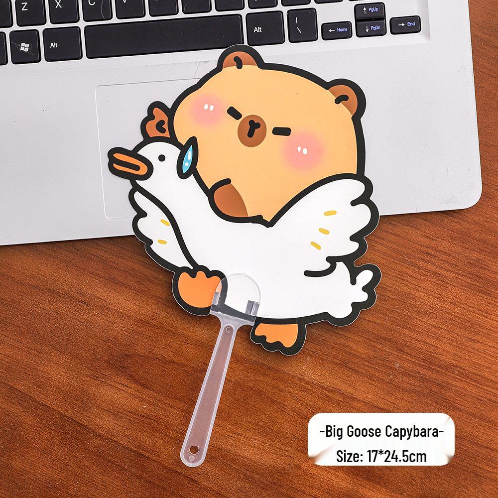 Очаровательный Капибара Инопланетянин Летний Мультяшный Ручной Веер – Высококачественный Пластик