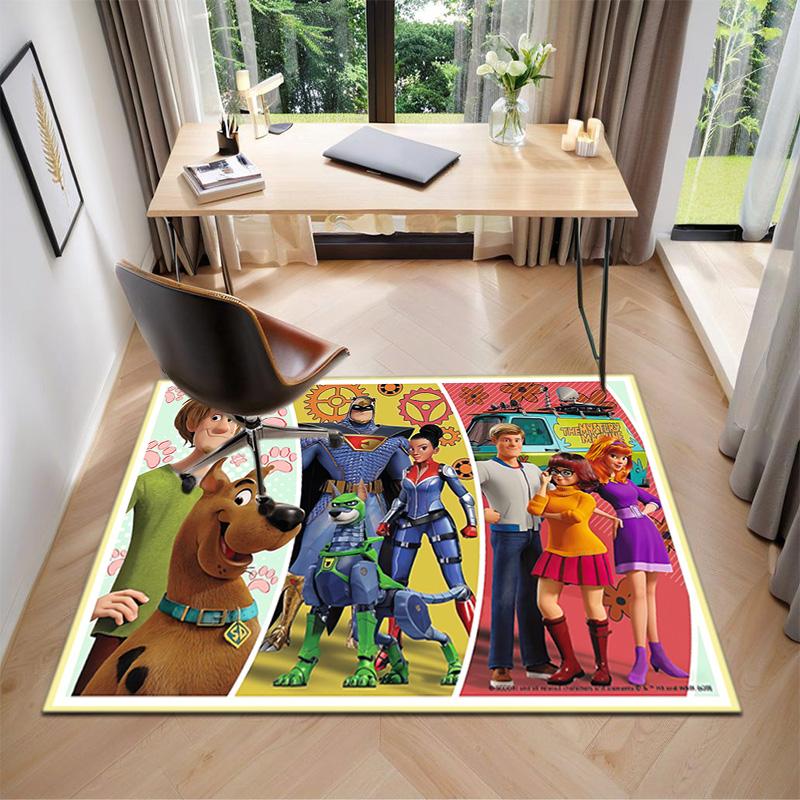 Halloween cartoon comedy adventure movie Scooby-Doo carpet is suitable for living room and bedroom doormats office balcony decorative carpet V7