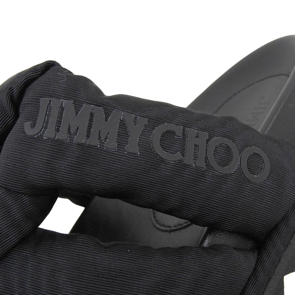 Отличные босоножки JIMMY CHOO Kes черные Синтетическое волокно Женские 35 Б/у