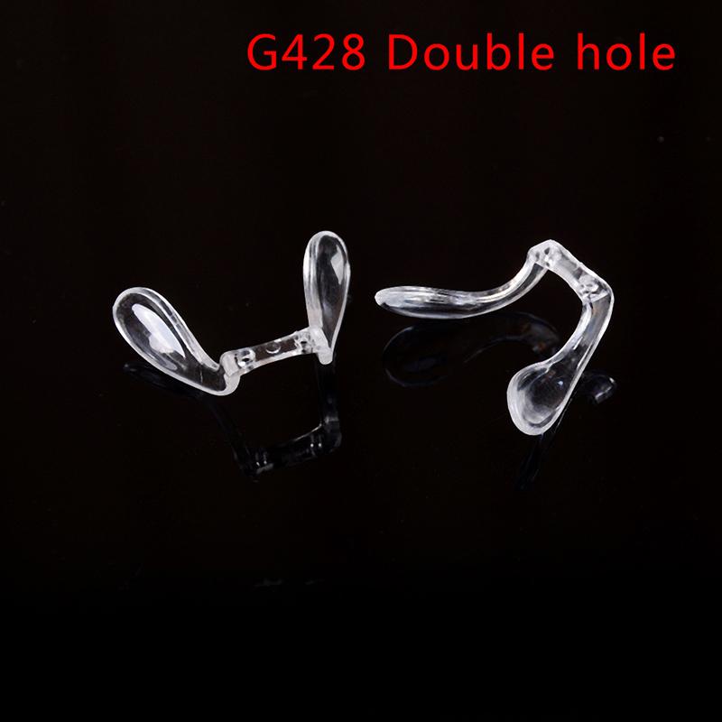 2Pcs Pvc Plastic Anti-Slip Stick On Nose Pads Eyeglass Sunglasses Eye Glasses