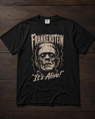 Frankenstein Shirt, Vintage Horror Movie Tee, Classic Monster Graphic T Shirt, Old Hollywood Monster Shirt, Goth Punk Halloween Tee