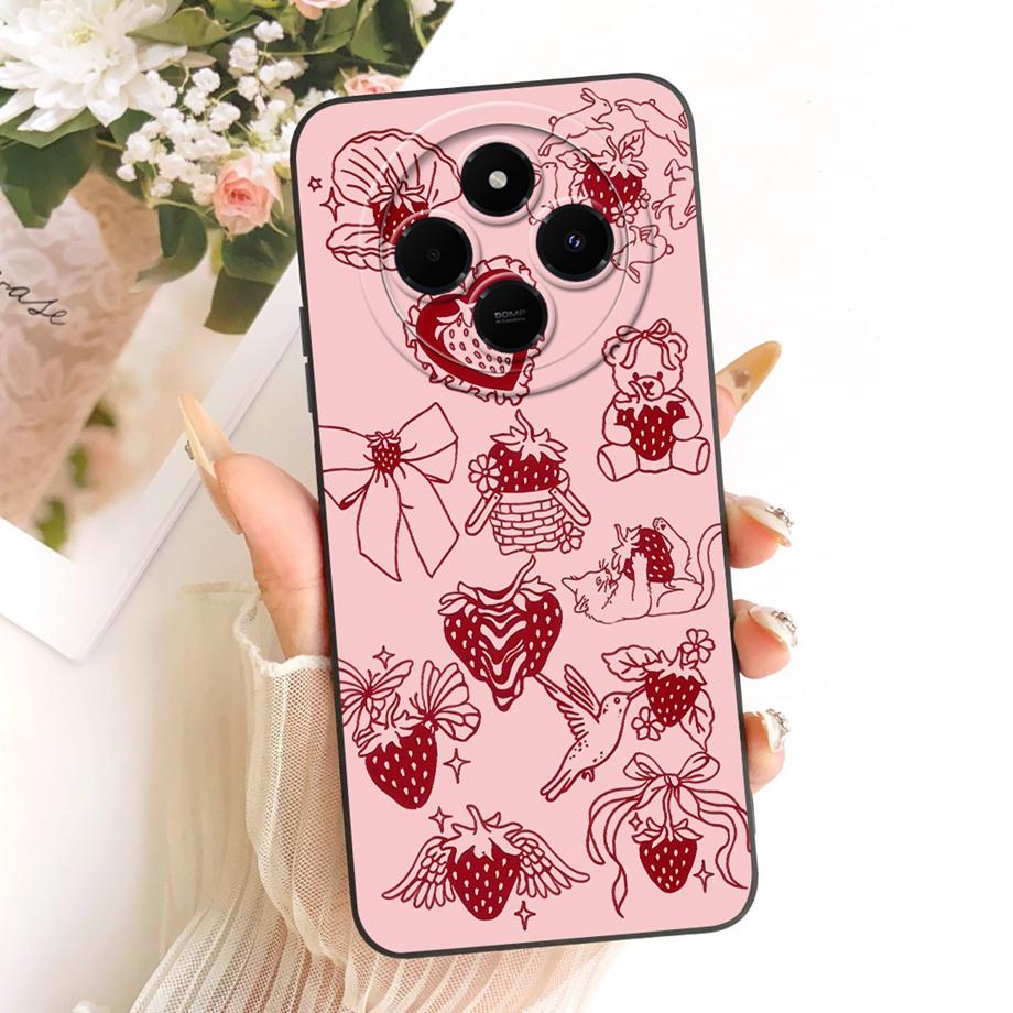 Luxury Fashion Painting Phone Case For Xiaomi Redmi 14C 4G Back Cover Liquid Silicone Soft Bumper For Redmi A4 14R 5G Poco C75