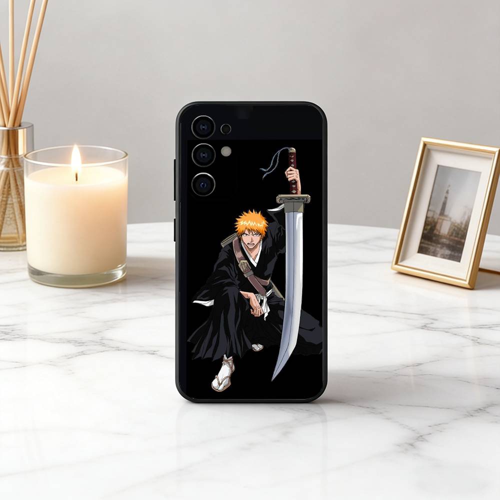 Чехол для телефона Ichigo B-B-BLEA-CH K-Kurosaki для Samsung S25,S24,S21,S22,S23,S30,Ultra,S20,Plus,Fe,Lite,Note,10, Черный