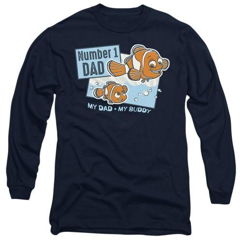 Finding Nemo Unisex Adult Number 1 Dad Marlin Long-Sleeved T-Shirt