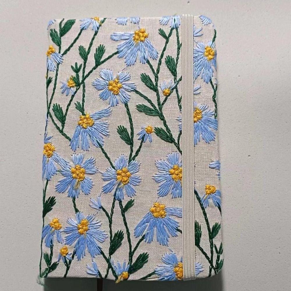 100 Sheets Cloth Notepad A5/A6 Diary Notebook High Quality Fabric Embroidery Notebook