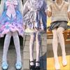 Чулки Лолита с кружевным бантом - антискользящие, прозрачные колготки