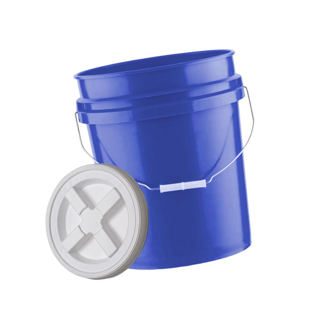 Bucket, Sturdy All-purpose Bucket with Sealed Lid, Food Container for Agriculture, Fishing, Gardening, Household