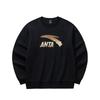 Anta Big Logo Casual Fashion Sports Versatile Campus Commuting Loose Comfortable Fleece Thick Warm Pullover Sweatshirt Men Sweatshirt 952548702-4