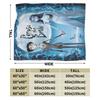 Corpse Bride Emily And Victor Blanket Flannel Print  Portable Soft Throw Blankets for Sofa Bedroom Bedspread