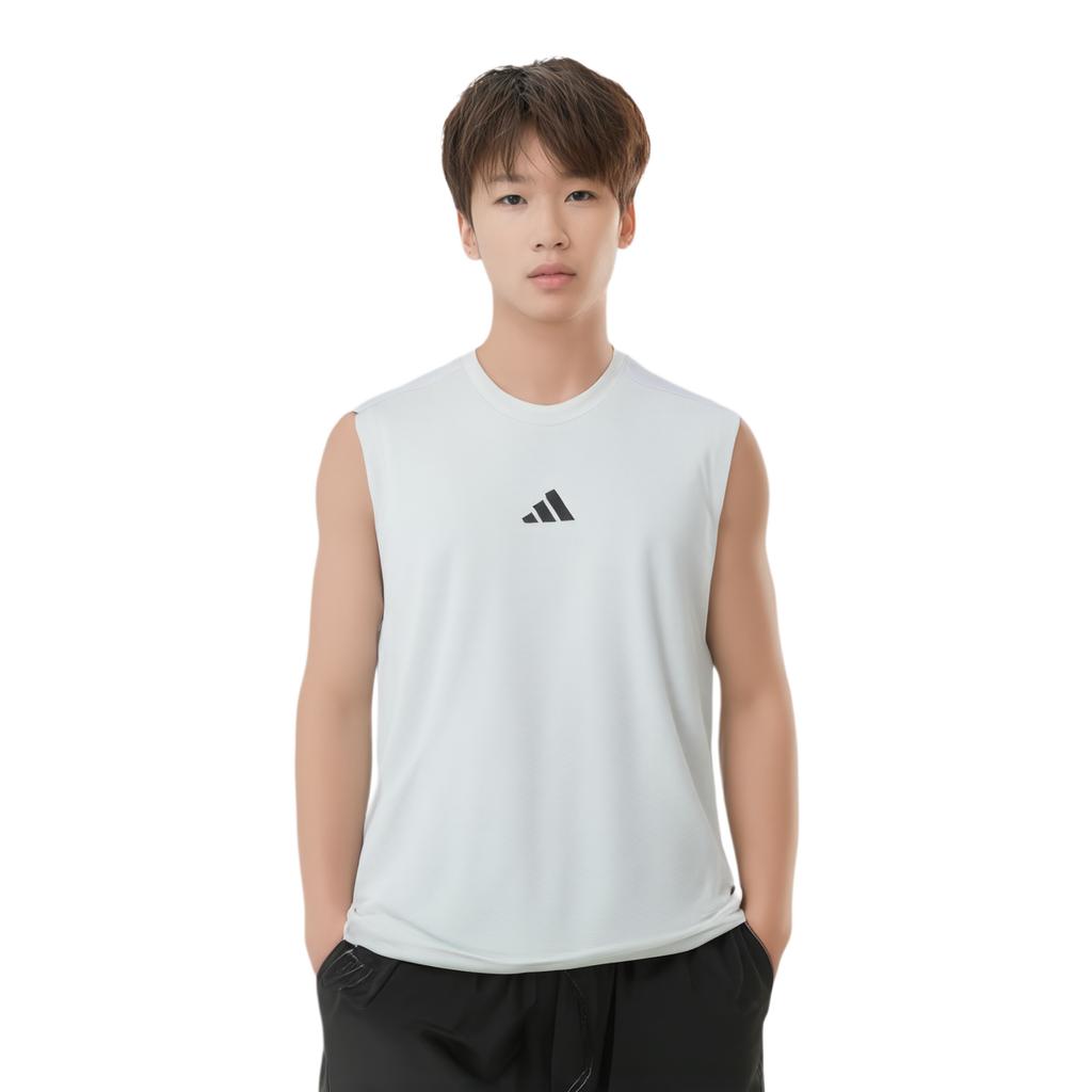 adidas Мужская майка с 3 полосками Белая JM3188
