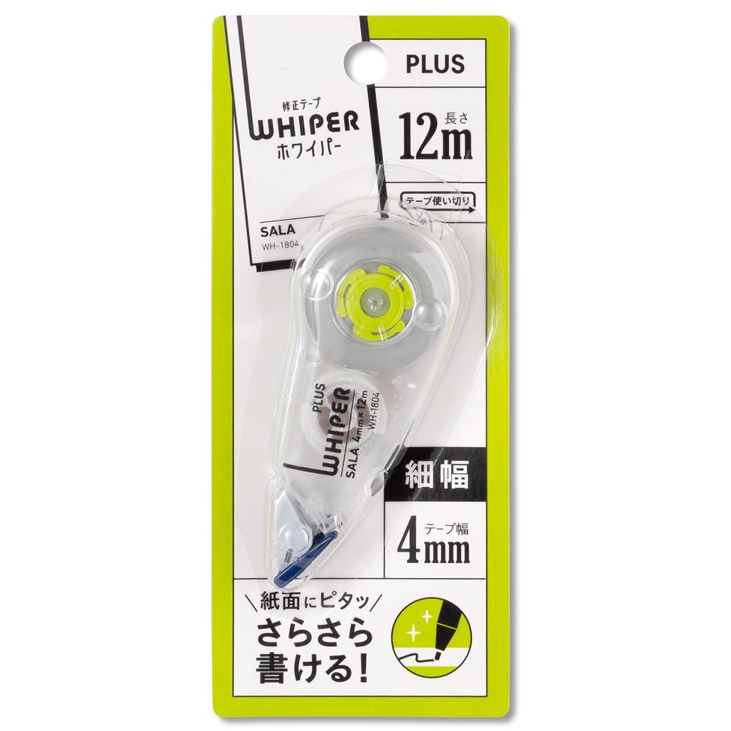 Plus Correction Tape Whiper Sala 4mm width Green 10 pieces WH-1804 51-550×10