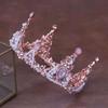 Bridal Crown Internet Celebrity Friends Friends Girlfriends Gift Round Crown 18-Year-Old Adult Gift Headgear Rhinestone Crystal Crown