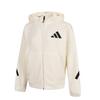 Z.N.E. SS25 CF Knit Logo Hooded Long Sleeve Jacket Women Jacket Beige JM8760
