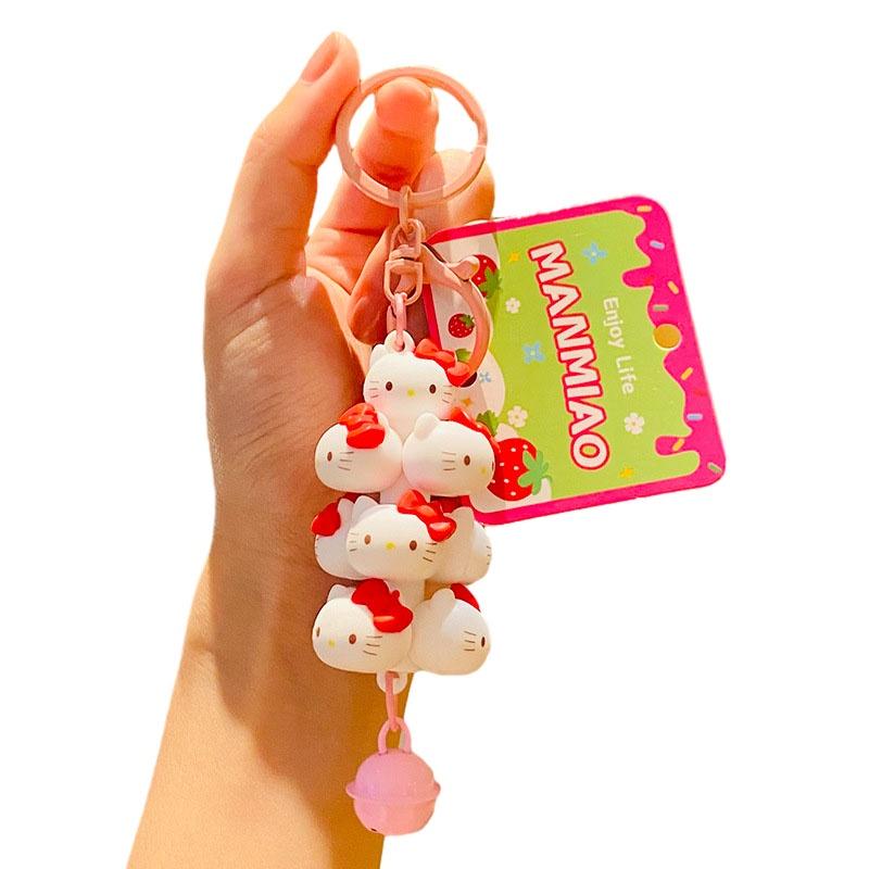 Очаровательный мультяшный штабелируемый брелок Китти для машин и рюкзаков Оптовый подарок