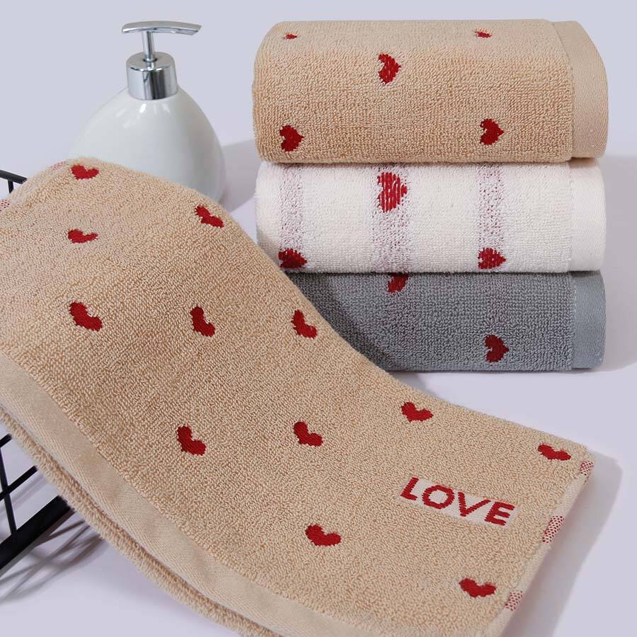 Pure Cotton Towels, Couple Embroidered Household Towels, Wedding Souvenirs, Face Towels with Thickened Long-staple Cotton