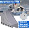 Ship Cover 210D Oxford Cloth Foldable Dust Cover UV-Proof Waterproof Design Easy Installation Yacht Transportation Cover