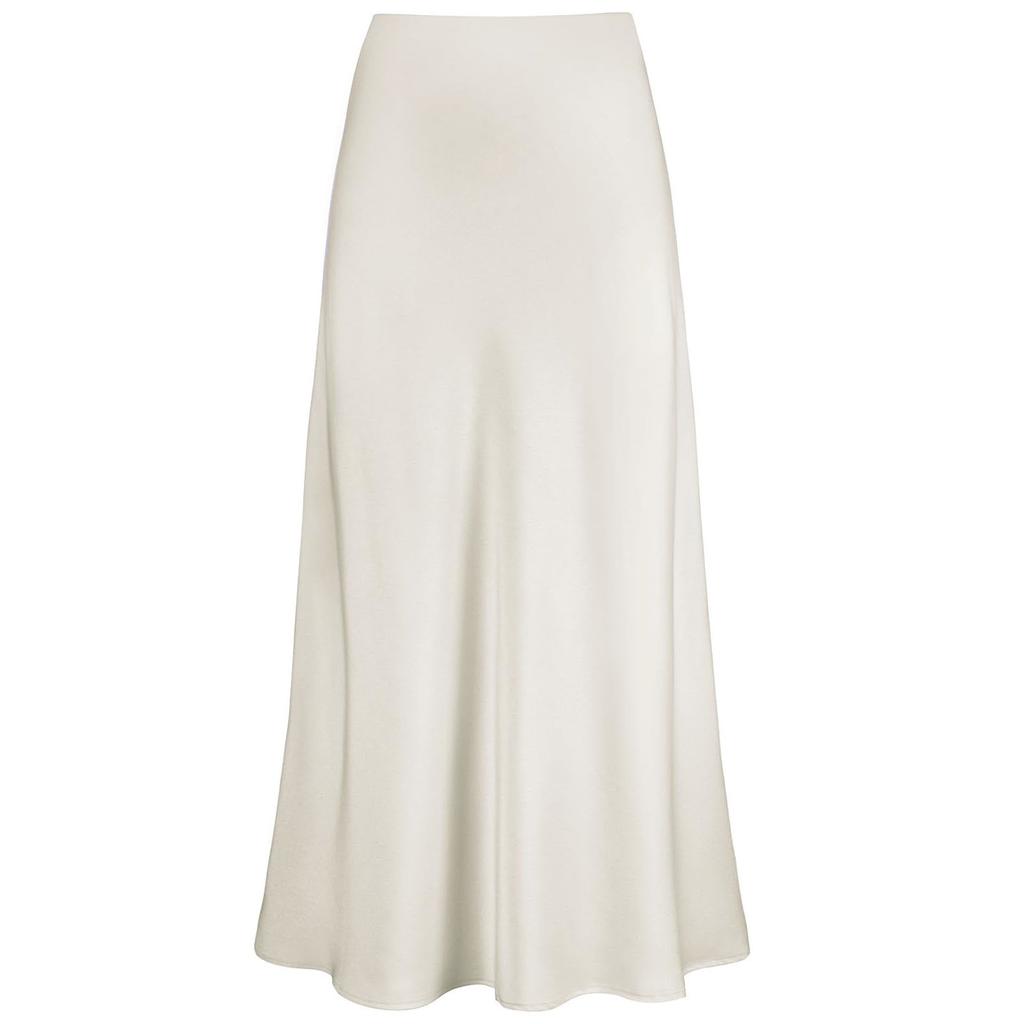 Весенне-летняя женская коктейльная юбка с высокой талией для выпускного вечера, элегантные женские темпераментные атласные плиссированные длинные юбки, шикарные макси-юбки