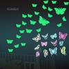Home Decor 12Pcs Luminous Glow Hollow Out Butterfly Decals Home Decor Wall Stickers