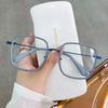 Luxury Brand Anti Blue Light Myopia Glasses Women Oversized Square Eyeglasses Computer Goggles Diopter -0.5 -1.0 -1.5 To -6.0