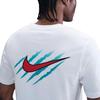 Nike Джа Морант Удобная Мягкая Трикотажная Модная Футболка с Коротким Рукавом Мужские Топы Белый HV1691-100