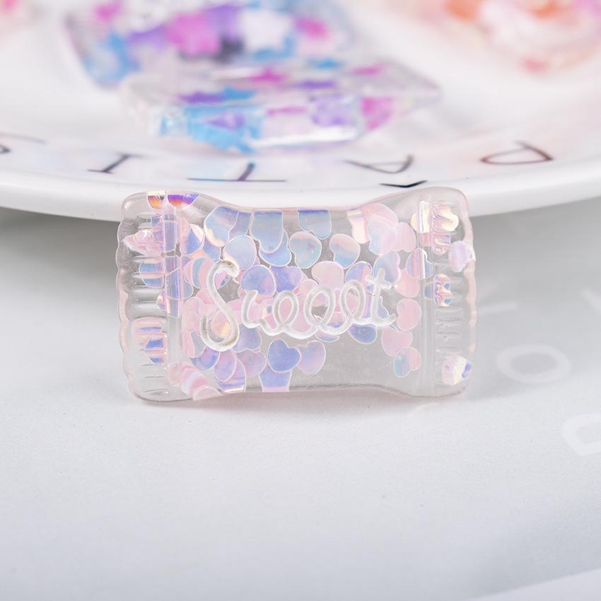 Сладкие конфеты 5 шт. блестящие украшения кремовые сделай сам с кристаллами пайетками имитация чехол для телефона материал декорированный